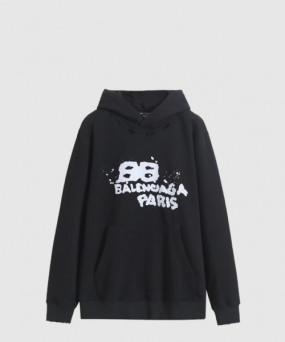 발렌시아가 드로운 BB 아이콘 라지 핏 후디