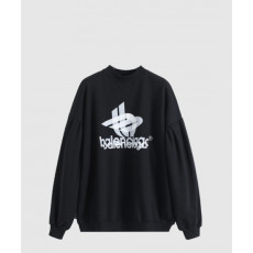 발렌시아가 로고 프린트 면 톱