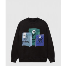 발렌시아가 로고 프린트 스웨트셔츠