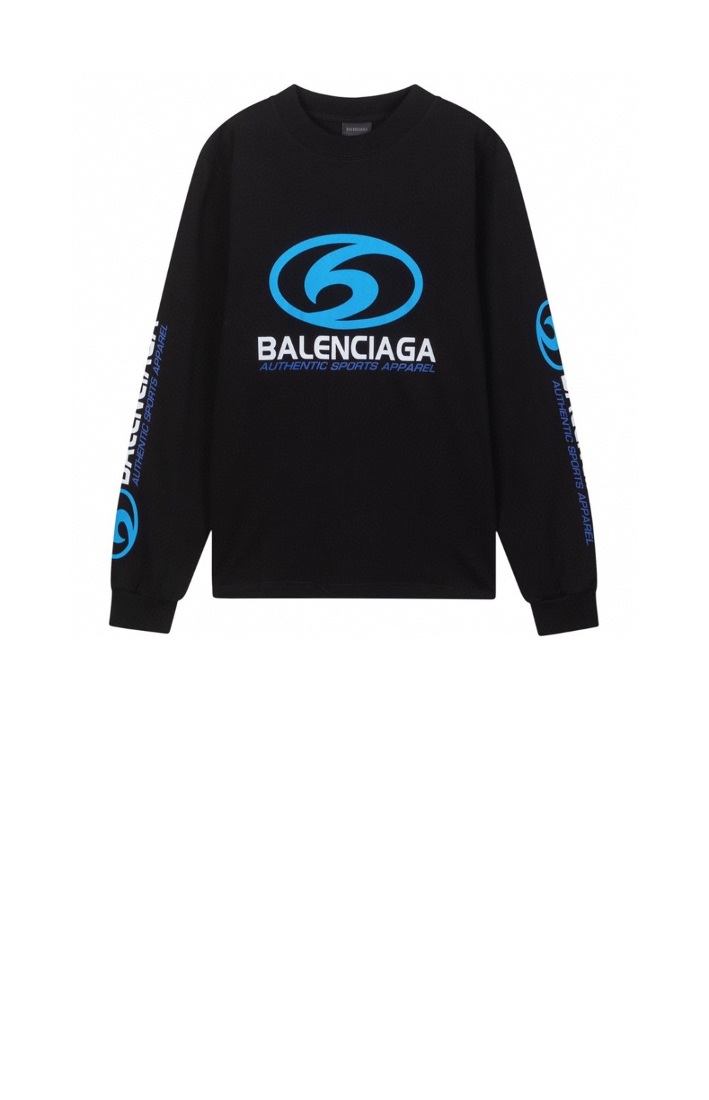 발렌시아가 로고 프린트 크루넥 스웨트셔츠