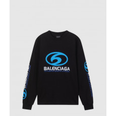 발렌시아가 로고 프린트 크루넥 스웨트셔츠