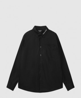 발렌시아가 로고 프린트 셔츠 톱