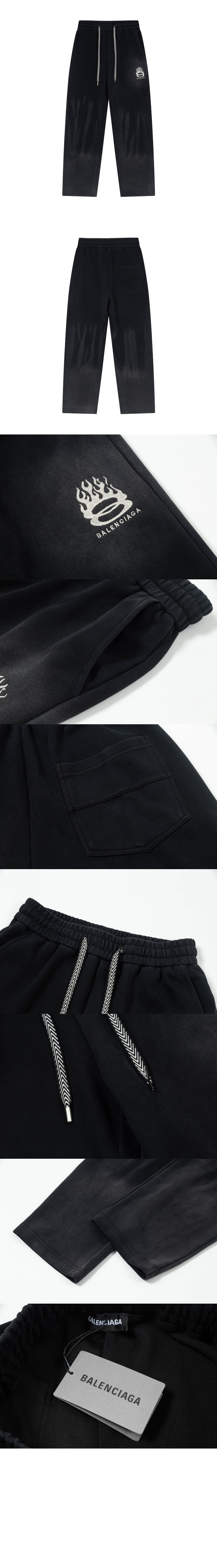 발렌시아가 유니티 스포츠 아이콘 크롭 스웨트팬츠