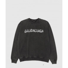 발렌시아가 로고 프린트 면 톱