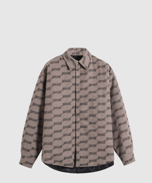 발렌시아가 로고 프린트 재킷