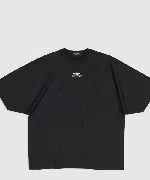 발렌시아가 로고 프린트 반팔