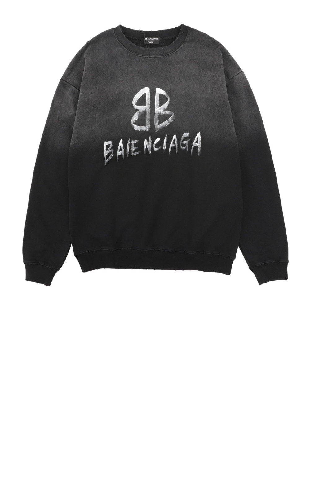 발렌시아가 로고 프린트 면 톱