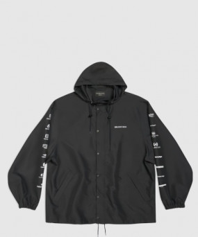 발렌시아가 로고 프린트 재킷