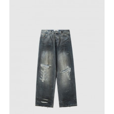 발렌시아가 패치드 포켓 배기 진