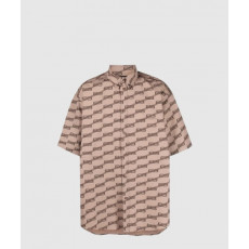 발렌시아가 로고 프린트 셔츠 톱