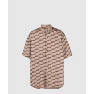 발렌시아가 로고 프린트 셔츠 톱