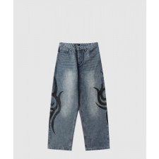 발렌시아가 스트레치드 니 배기 팬츠