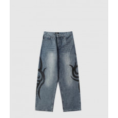 발렌시아가 스트레치드 니 배기 팬츠