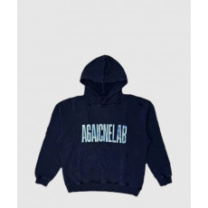 발렌시아가 로고 프린팅 코튼 후드