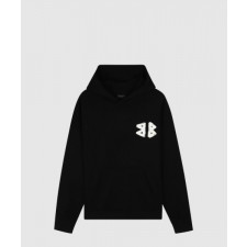 발렌시아가 로고 프린팅 코튼 후드