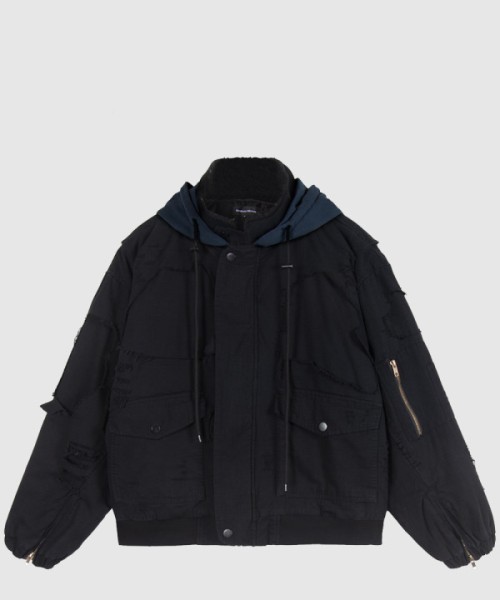 발렌시아가 멀티 포켓 코튼 자켓