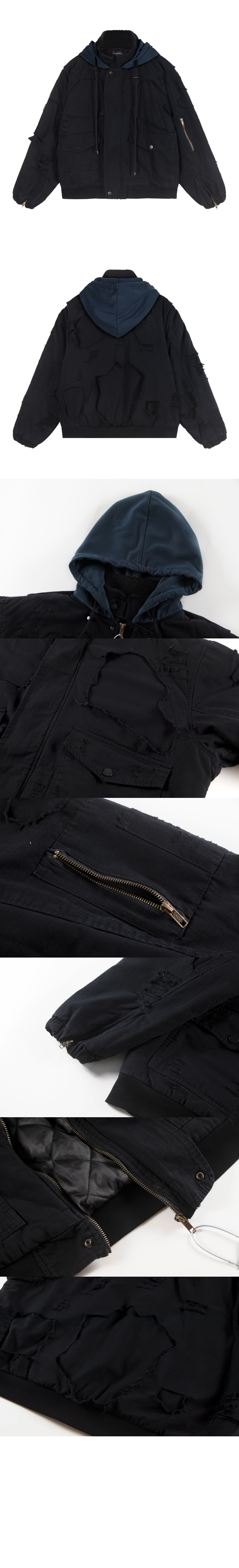 발렌시아가 멀티 포켓 코튼 자켓