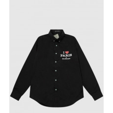 발렌시아가 로고 프린트 셔츠 톱