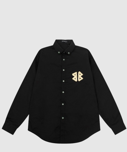 발렌시아가 로고 프린트 셔츠 톱