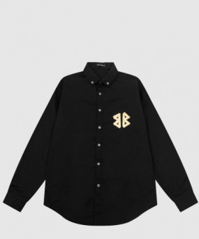 발렌시아가 로고 프린트 셔츠 톱