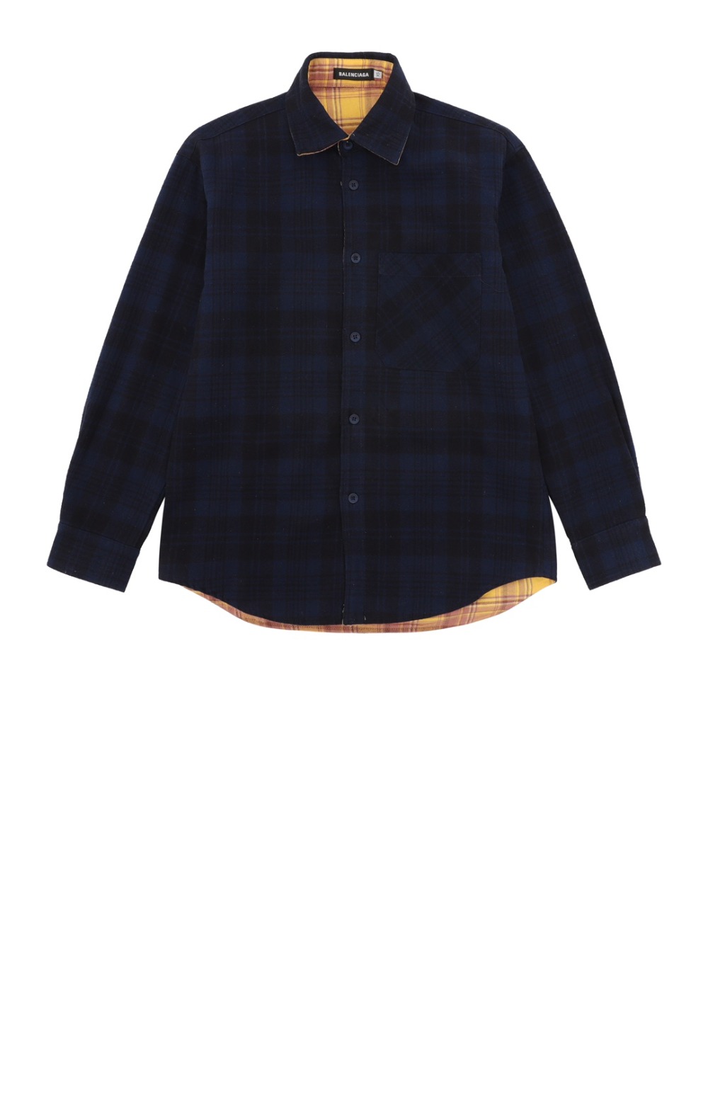 발렌시아가 리버서블 라지 핏 셔츠