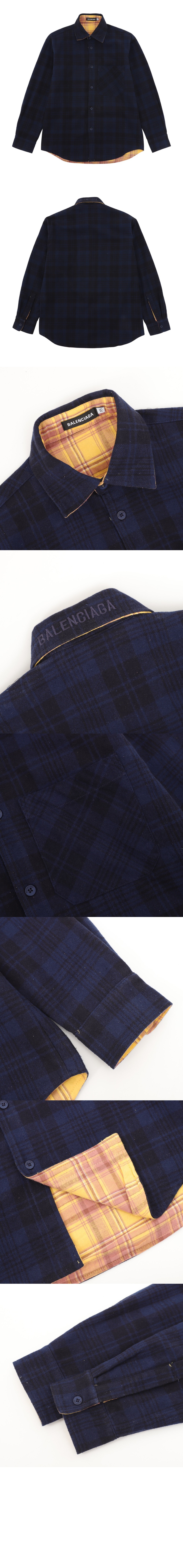 발렌시아가 리버서블 라지 핏 셔츠