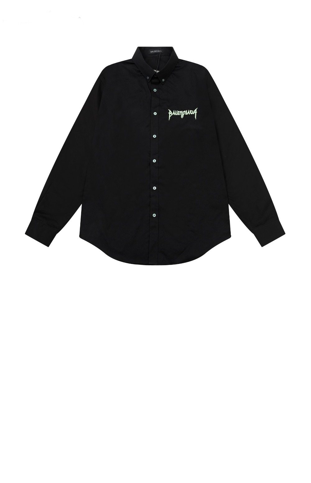 발렌시아가 로고 프린트 셔츠 톱