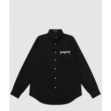 발렌시아가 로고 프린트 셔츠 톱