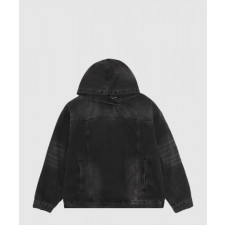 발렌시아가 로고 후드 긴팔