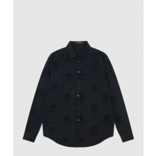 발렌시아가 로고 프린트 셔츠 톱