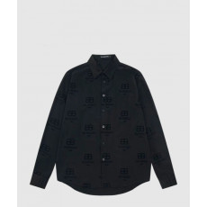 발렌시아가 로고 프린트 셔츠 톱