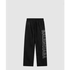 발렌시아가 로고 자수 트랙 팬츠