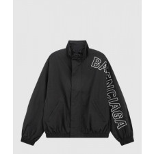 발렌시아가 로고 자수 트랙 자켓