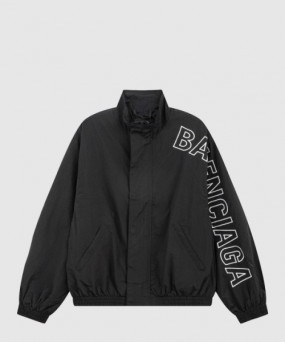 발렌시아가 로고 자수 트랙 자켓