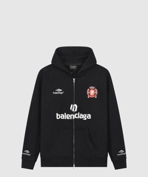 발렌시아가 축구핏 미디엄 집업 후디