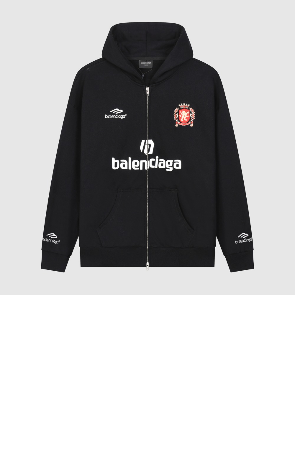 발렌시아가 축구핏 미디엄 집업 후디