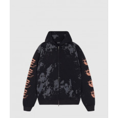 발렌시아가 프린트 코튼 저지 집업 후디