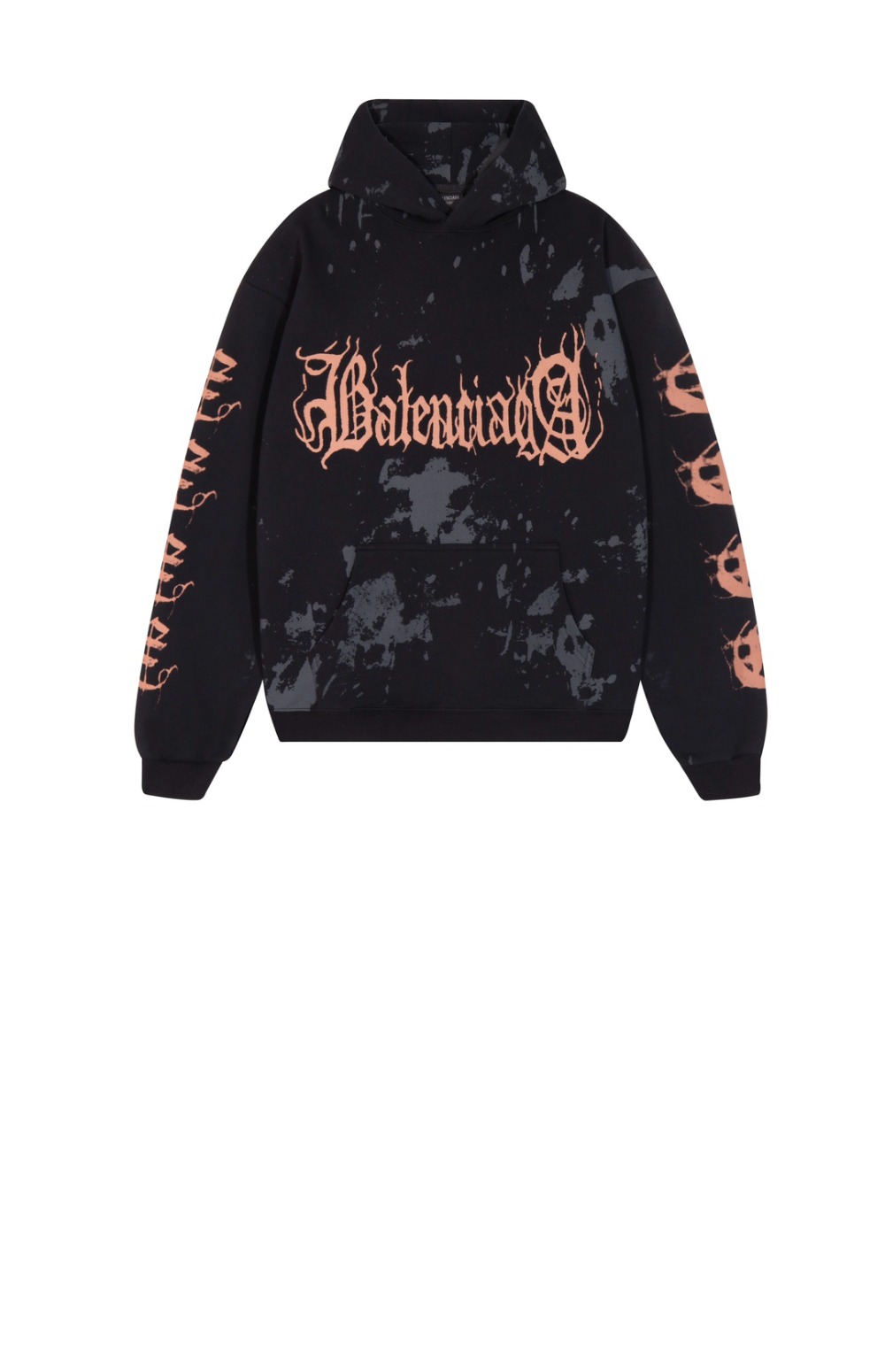 발렌시아가 후드 티셔츠