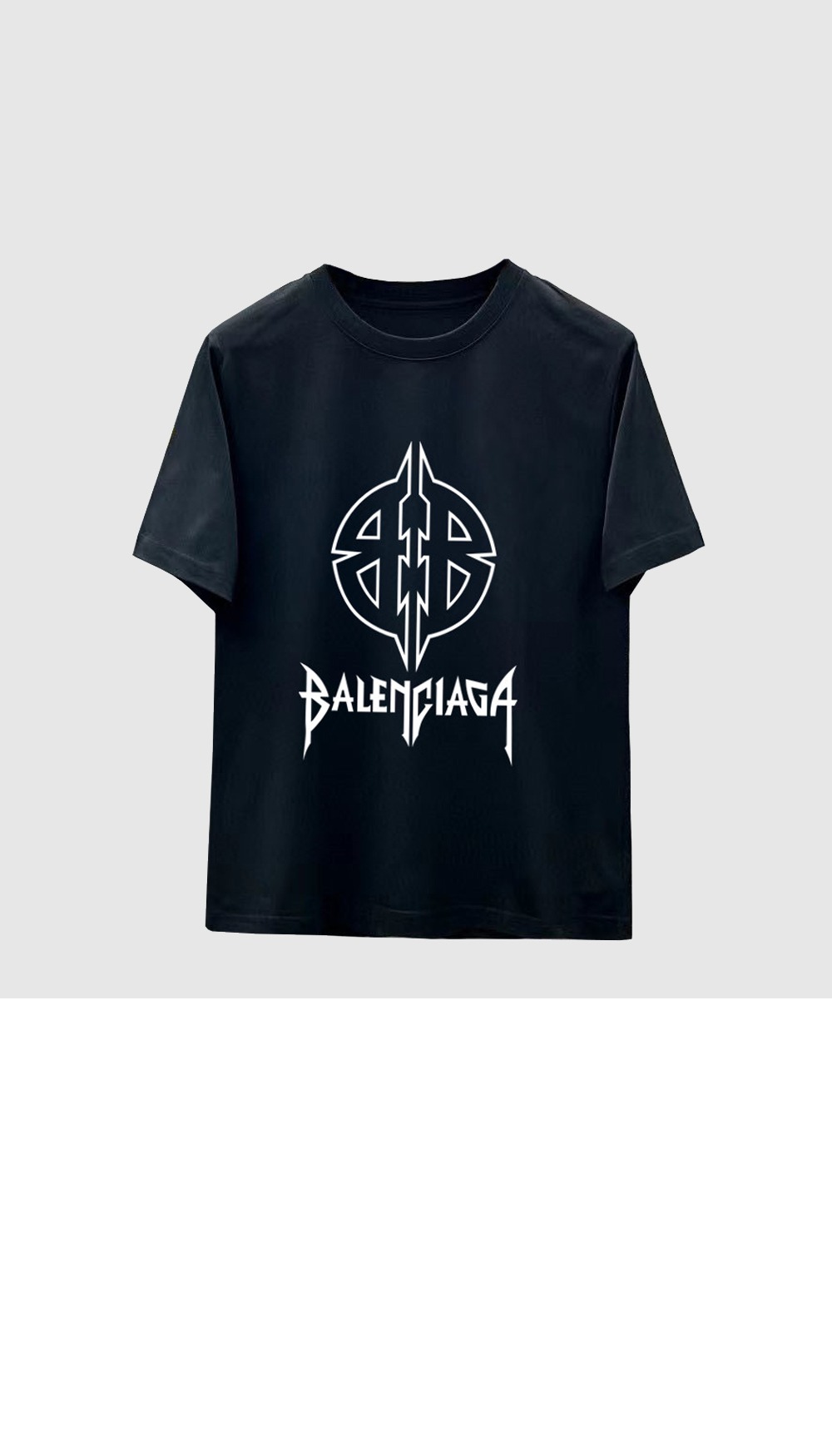 발렌시아가 로고 프린트 반팔