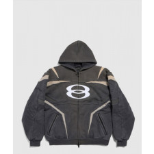 발렌시아가 유니티 스포츠 아이콘 바이커 오버사이즈 집업 후디