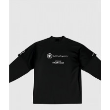 발렌시아가 니트 면 프린트 티셔츠