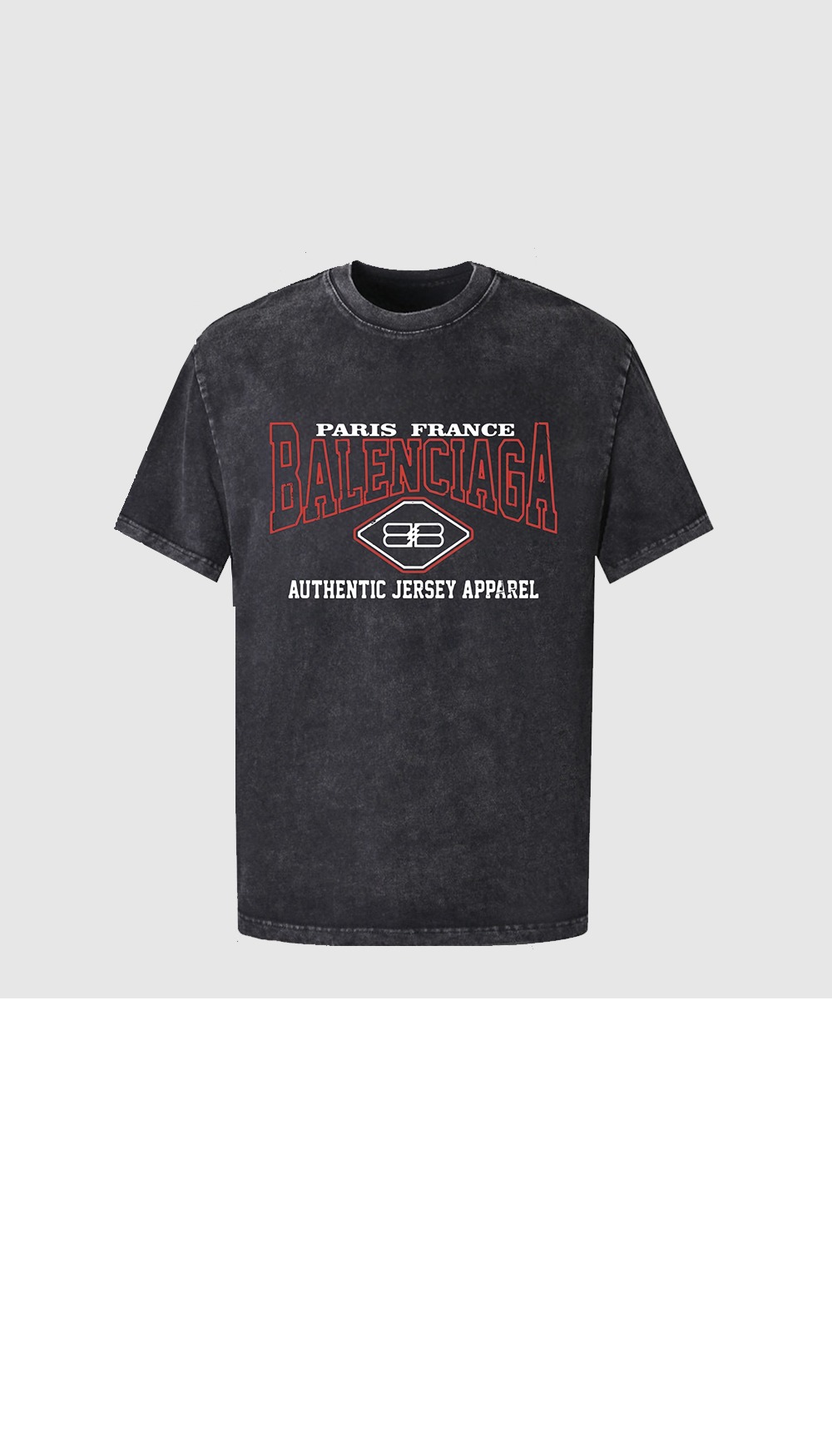 발렌시아가 로고 프린트 반팔