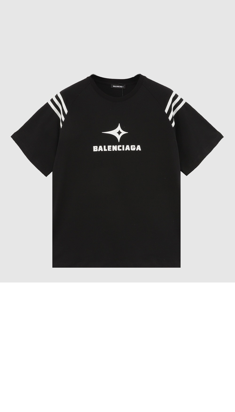 발렌시아가 로고 프린트 반팔