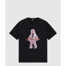 발렌시아가 로고 프린트 반팔