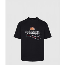 발렌시아가 로고 프린트 반팔