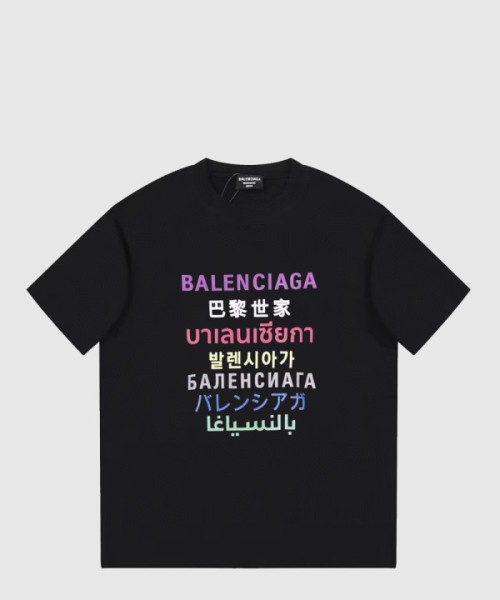 발렌시아가 로고 프린트 반팔