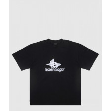 발렌시아가 로고 프린트 반팔