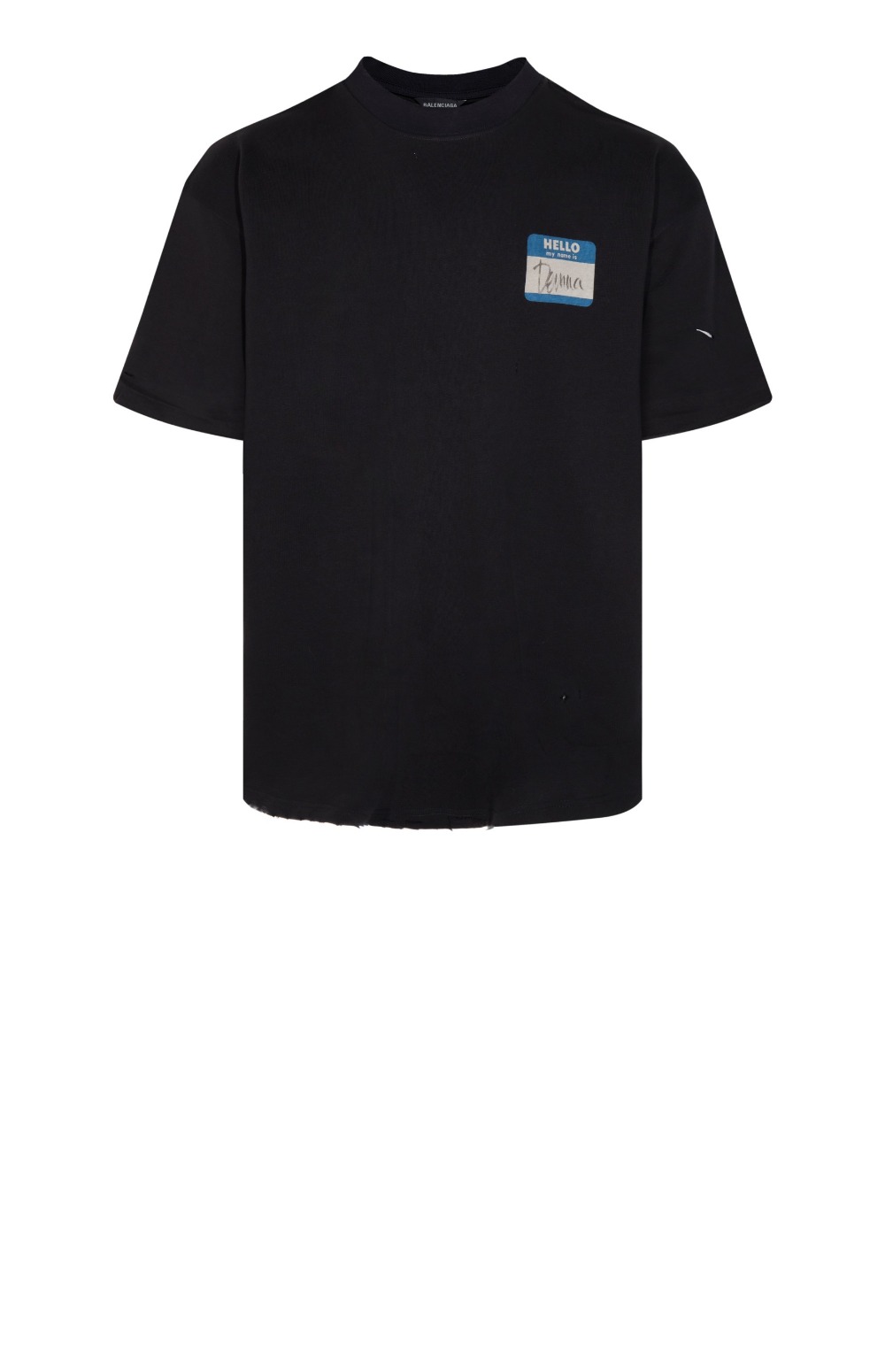 발렌시아가 로고 프린트 반팔