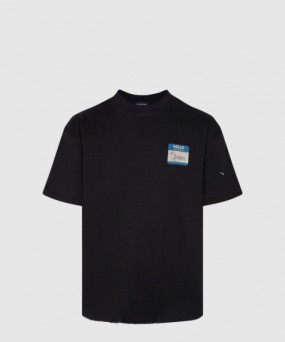 발렌시아가 로고 프린트 반팔