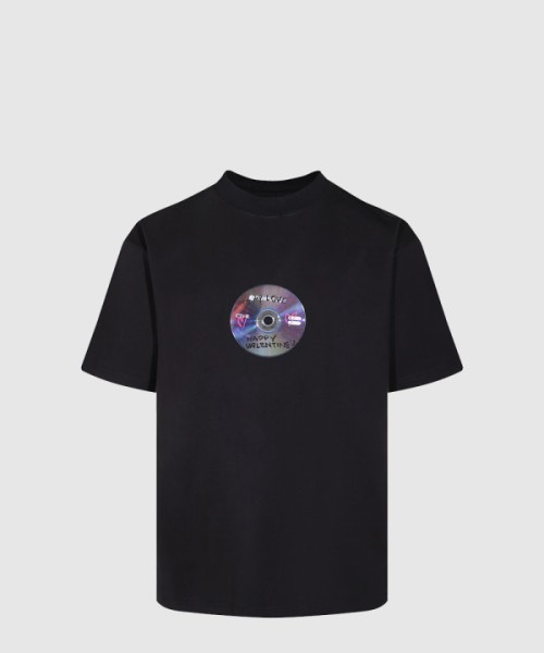 발렌시아가 로고 프린트 반팔